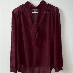 Elegant Burgundy Blouse